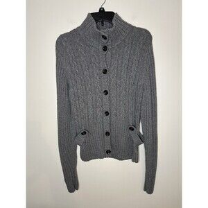 Banana Republic Wool-Cashmere blend cardigan button-up -gray - Large #1231